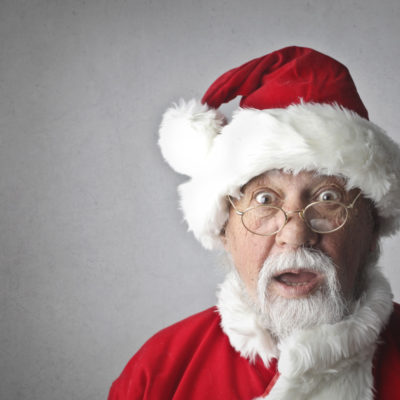 Santa with shocked face