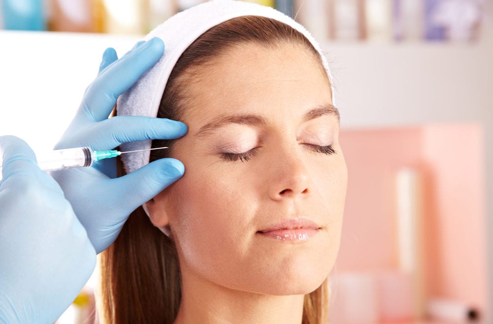 Woman getting Botox for depression